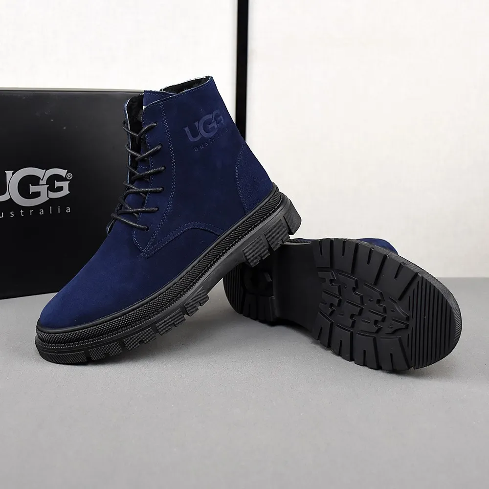 PP520👟👟👟【ugg】The upper is made of waterproof nubuck, real wool lining, and non-slip rubber sole. Warm and comfortable, a must-have in winter! Men's size 38-44 (custom-made size 45 is non-refundable).